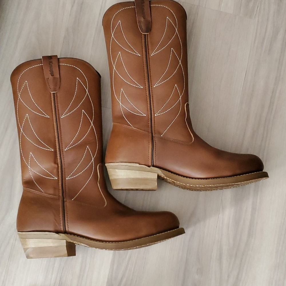 Leather Knapp steel toe boots